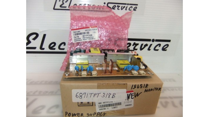 LG 6871TPT318B power supply board .
